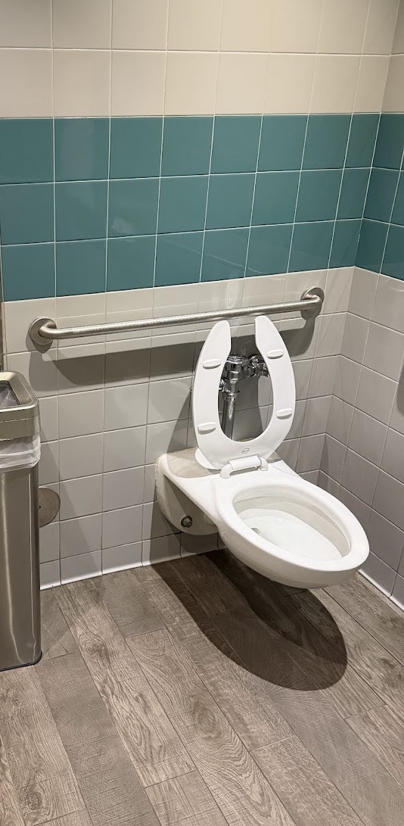 Bathroom fixture repair in progress